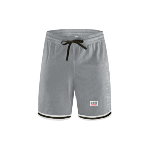 Classic Stripe Trim Basketball Shorts - Gray, 3XL