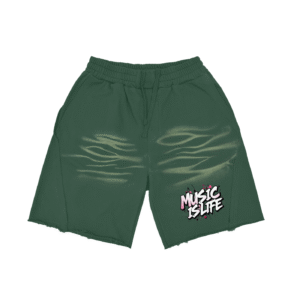 Unisex Vintage Washed Tiger Stripes Short Pants