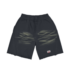 Vintage Washed Tiger Stripes Short Pants - Cold Gray, L