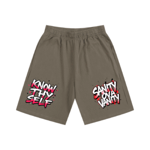 Unisex Essential Heavyweight Cotton Shorts - Moss Green, 4XL