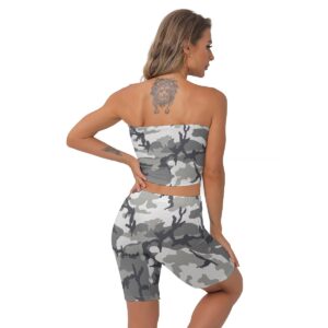 Women's Breast Wrap Shorts Suit - S