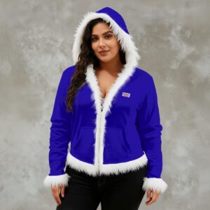 Women's Faux Fur Trim Hooded Jacket | Velvet