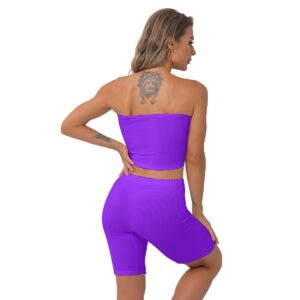 Women's Breast Wrap Shorts Suit - XS