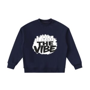 Essential Fleece Kids' Crewneck Sweatshirt Unisex - Navy Blue, 130