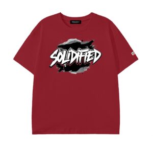 Pure Cotton Unisex T-Shirt - Wine Red, L