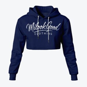 Women's Cropped Hoodie - Cornflower Blue, M