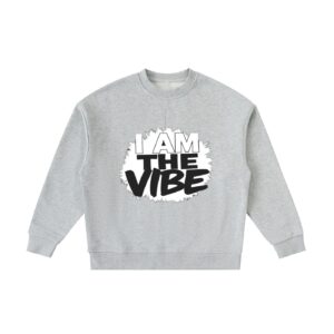 Essential Fleece Kids' Crewneck Sweatshirt Unisex - Flower Gray, 180