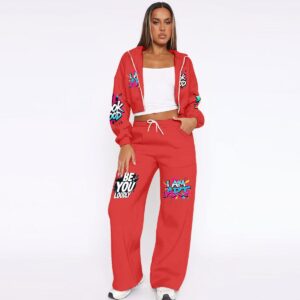 Women’s Tracksuit With Fleece - Ferrari Red, 4XL