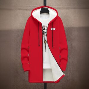 Men's Plush Lined Hoodie Jacket