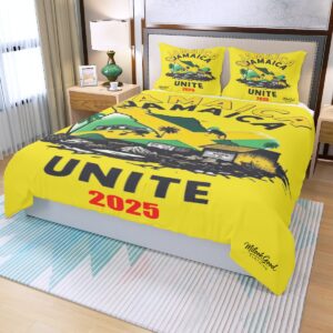 Jamaican Unite Three-Piece Duvet Bedding Set