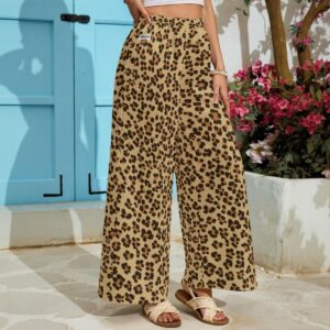 Women's Lightweight Wide-Leg Pants With Pockets - XS