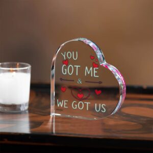 Heart Shaped Acrylic Desktop Ornament - XL