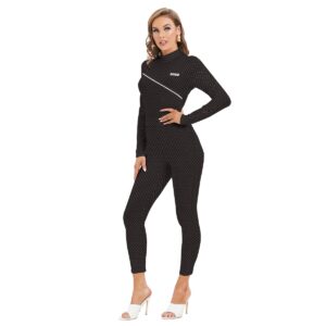 Velvi Form High-Neck Zip Jumpsuit - XS
