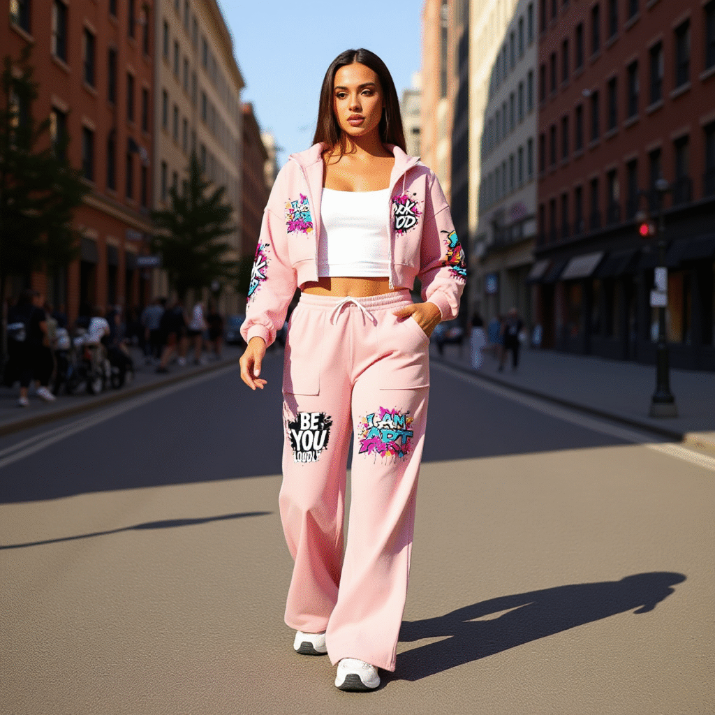 Women’s Tracksuit With Fleece