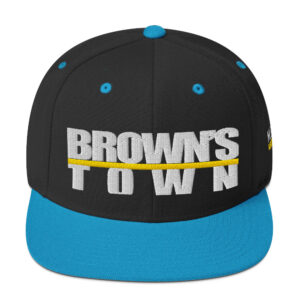 Snapback Hat - Black/ Teal