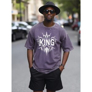 Unisex Heavyweight T-shirt - Purple, 2XL