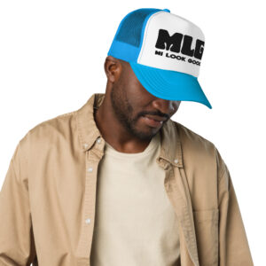 Foam trucker hat - Blue / White / Blue