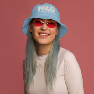 Organic bucket hat - Slate Blue