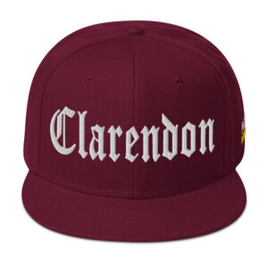 Snapback Hat - Burgundy maroon