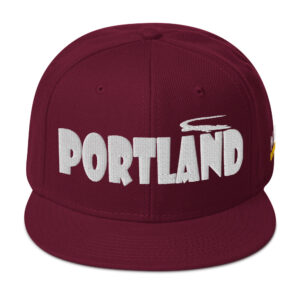 Snapback Hat - Burgundy maroon