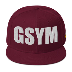 Snapback Hat - Burgundy maroon