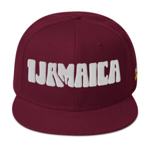 Snapback Hat - Burgundy maroon