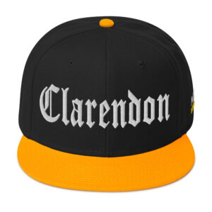 Snapback Hat - Gold / Black / Black