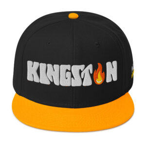 Snapback Hat - Gold / Black / Black