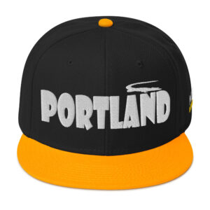 Snapback Hat - Gold / Black / Black