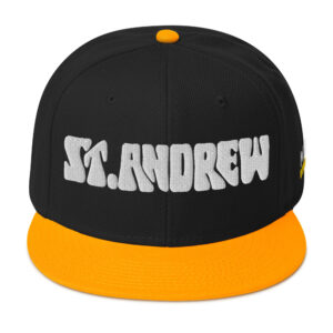 Snapback Hat - Gold / Black / Black
