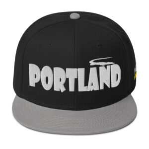 Snapback Hat - Gray / Black / Black