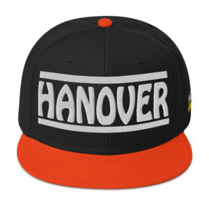 Snapback Hat - Orange / Black / Black