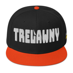 Snapback Hat - Orange / Black / Black