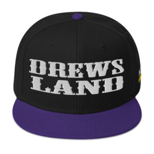 Snapback Hat - Purple / Black / Black
