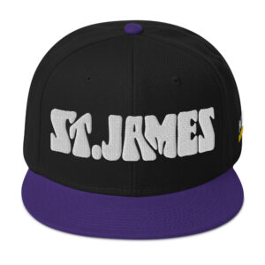 Snapback Hat - Purple / Black / Black