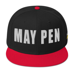 Snapback Hat - Red / Black / Black