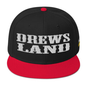 Snapback Hat - Red / Black / Black