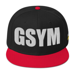Snapback Hat - Red / Black / Black