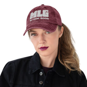 Vintage Cotton Twill Cap - Maroon