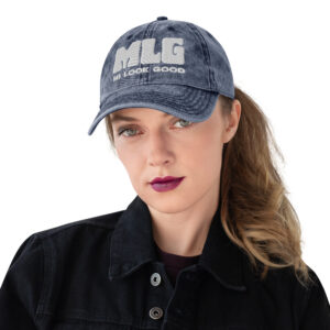 Vintage Cotton Twill Cap - Navy