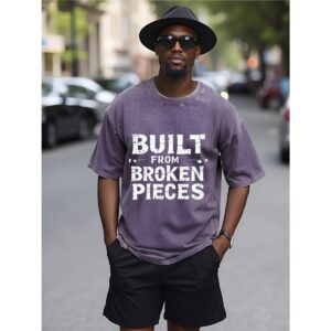 Unisex Heavyweight T-shirt - Purple, 2XL