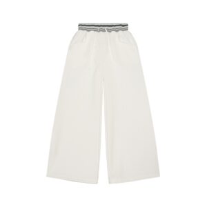 Striped Waist Wide Leg Pants (Unisex)