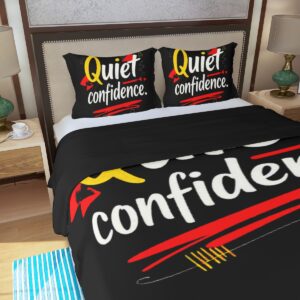 Three Piece Duvet Bedding Set - White, UKSQ