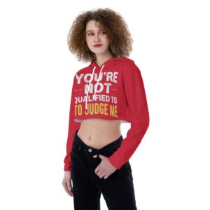Women's Crop Top Hoodie - L