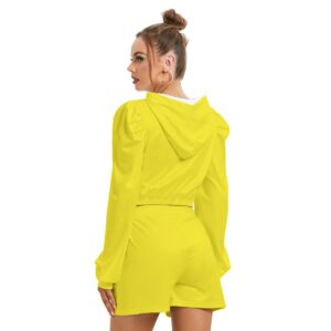 Women's Mirco Fleece Hoodie And Shorts Set - XL