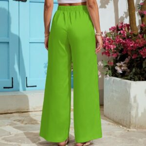 Women's Lightweight Wide-Leg Pants With Pockets