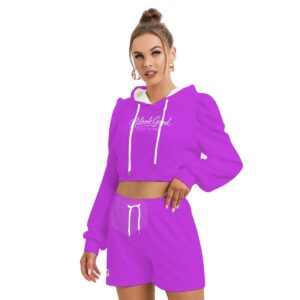 Women's Mirco Fleece Hoodie And Shorts Set - XL