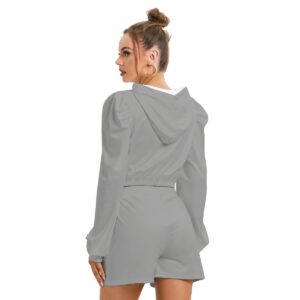 Women's Mirco Fleece Hoodie And Shorts Set