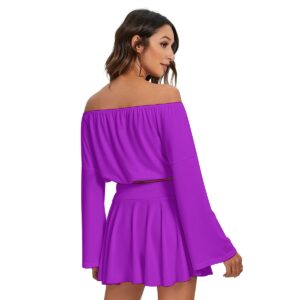Women's Off-shoulder Top And Skirt Set