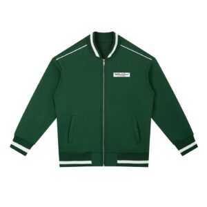 Contrast Piping Zip Bomber Jacket (Unisex)
